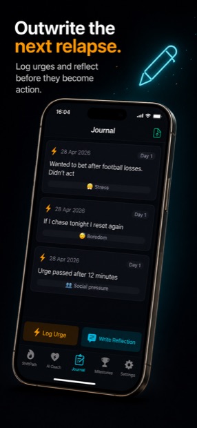 ShiftPath journal entries and unsent bet log